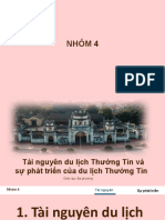 sự phát triển du lịch thường tín