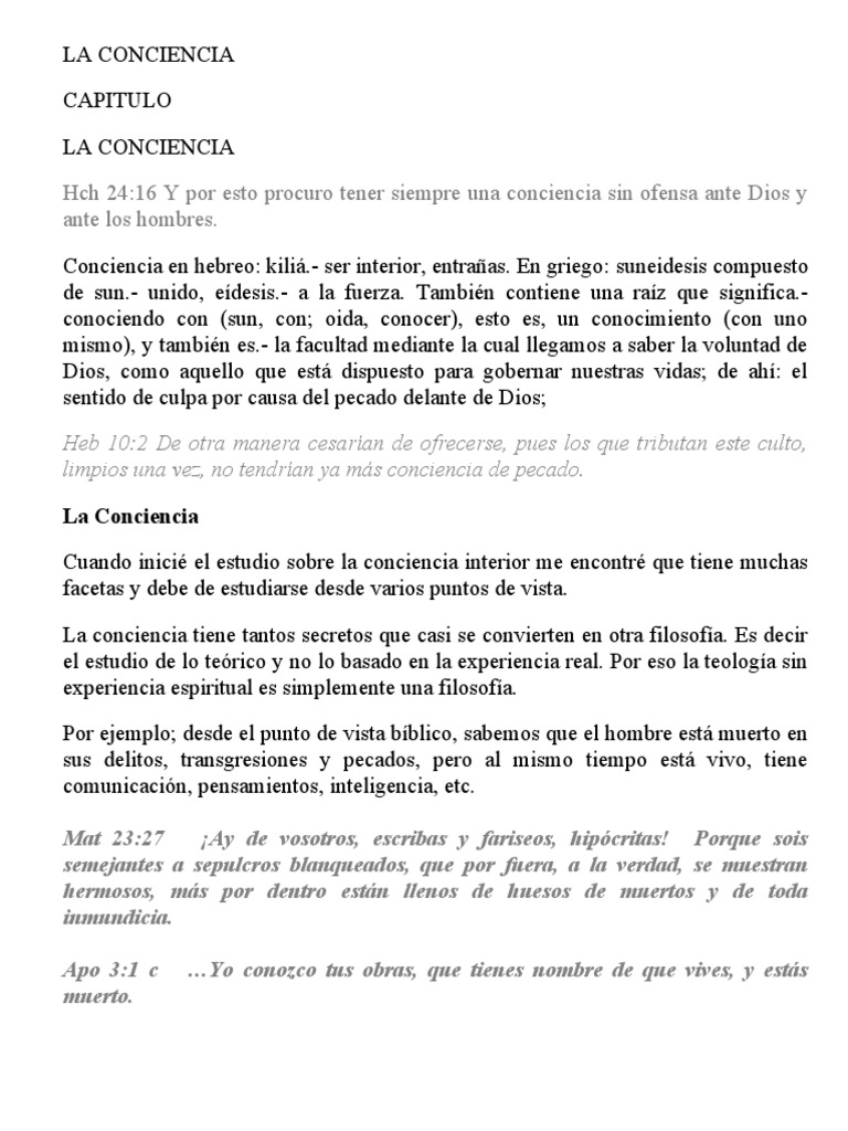 La Conciencia Libro | Descargar gratis PDF | Vida | Fe