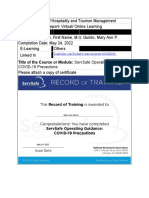 Report 1 Virtual Learning Certificate