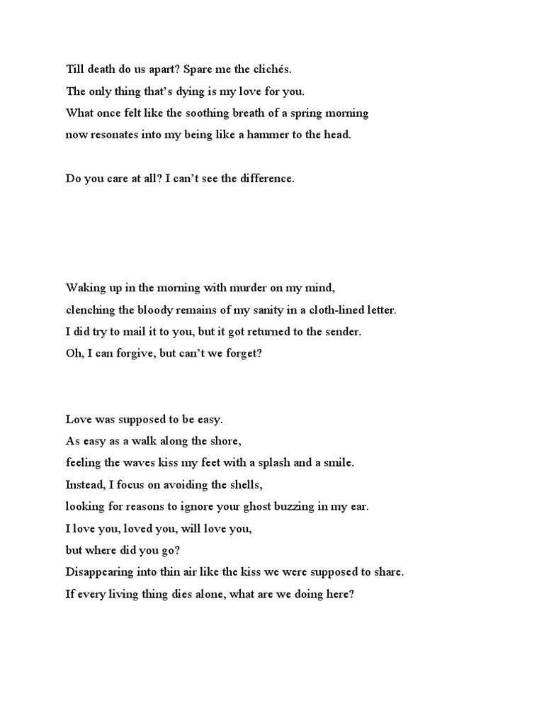 Till Death Do Us Apart | PDF
