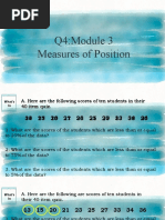 Q4 M3 Measures of Positions