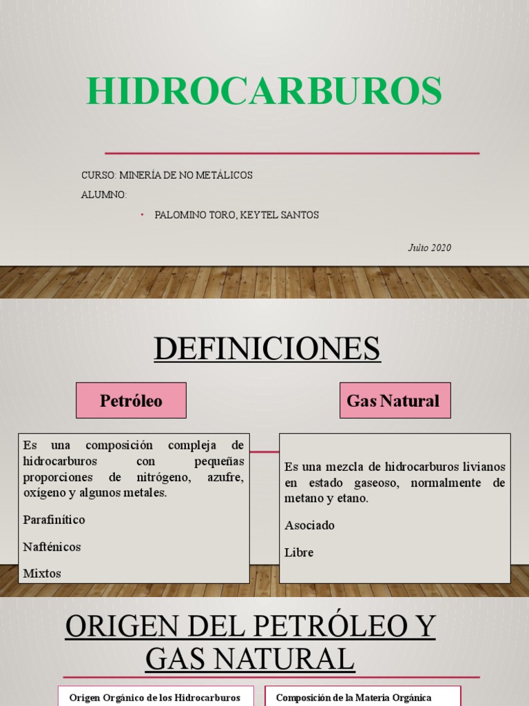 Formación y Uso de Hidrocarburos en Perú | PDF | Hidrocarburos | Petróleo