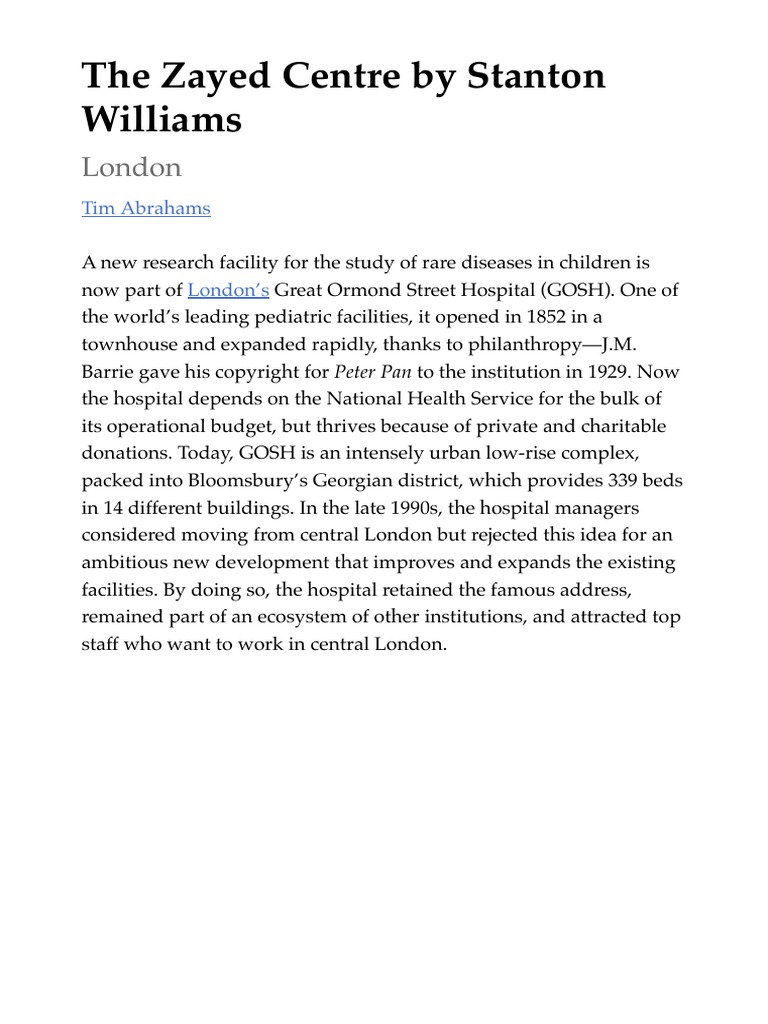 Hospital Case Study Pdf Economic Sectors Building Engineering