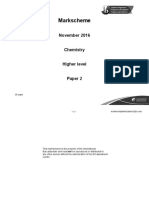 IB Chemistry HL 2016 November Paper 2 Markscheme