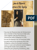 Juan de Plasencia's account of Tagalog customs