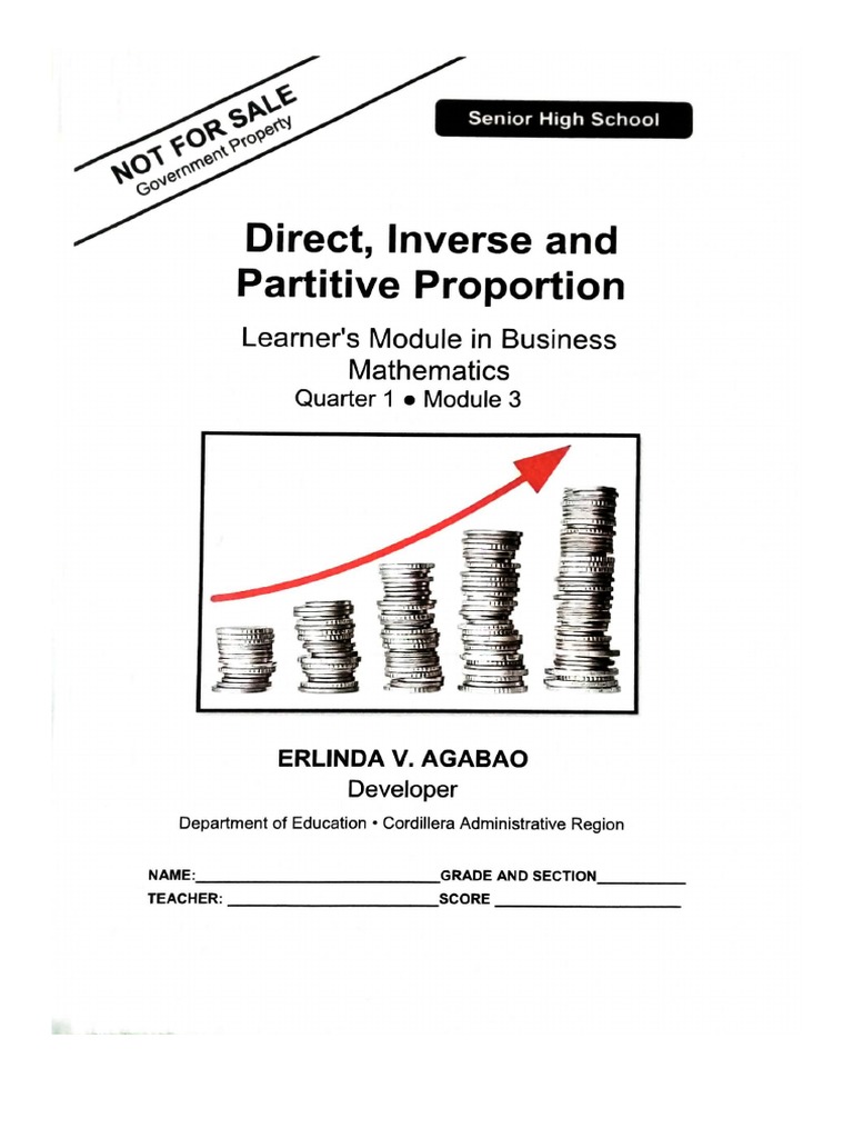 Week 3 Proportion Business Math | PDF