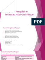 Pertemuan 4 Pengaruh Pengolahan Terhadap Nilai Gizi Pangan