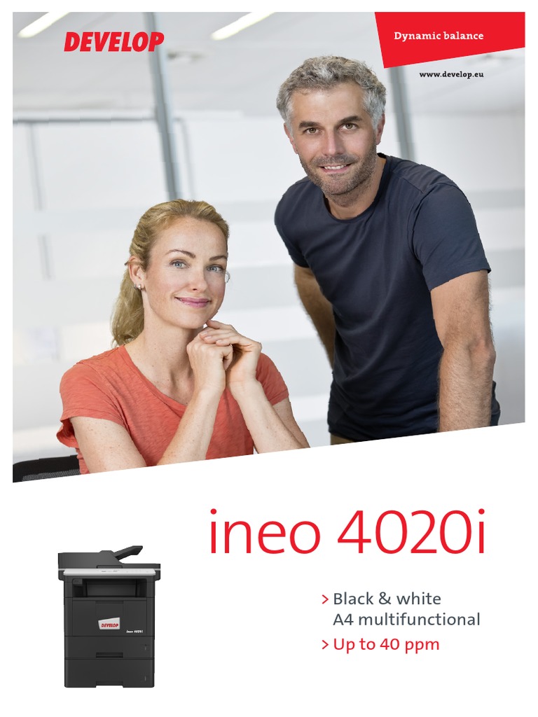 Ineo 4020i Datasheet | PDF | Image Scanner | Fax