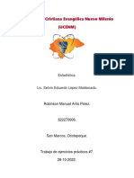 Universidad Cristiana Evangélica Nuevo Milenio (Ucenm) : Estadística