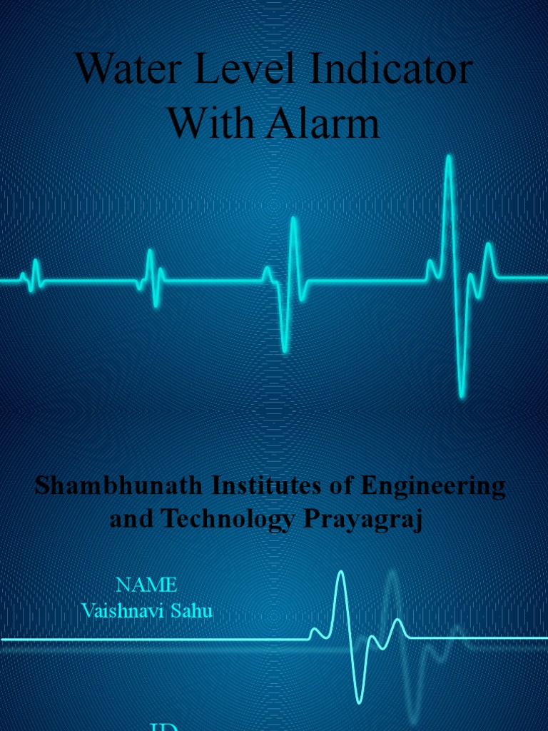 Water Level Indicator Project Presentation PDF Electronic Component