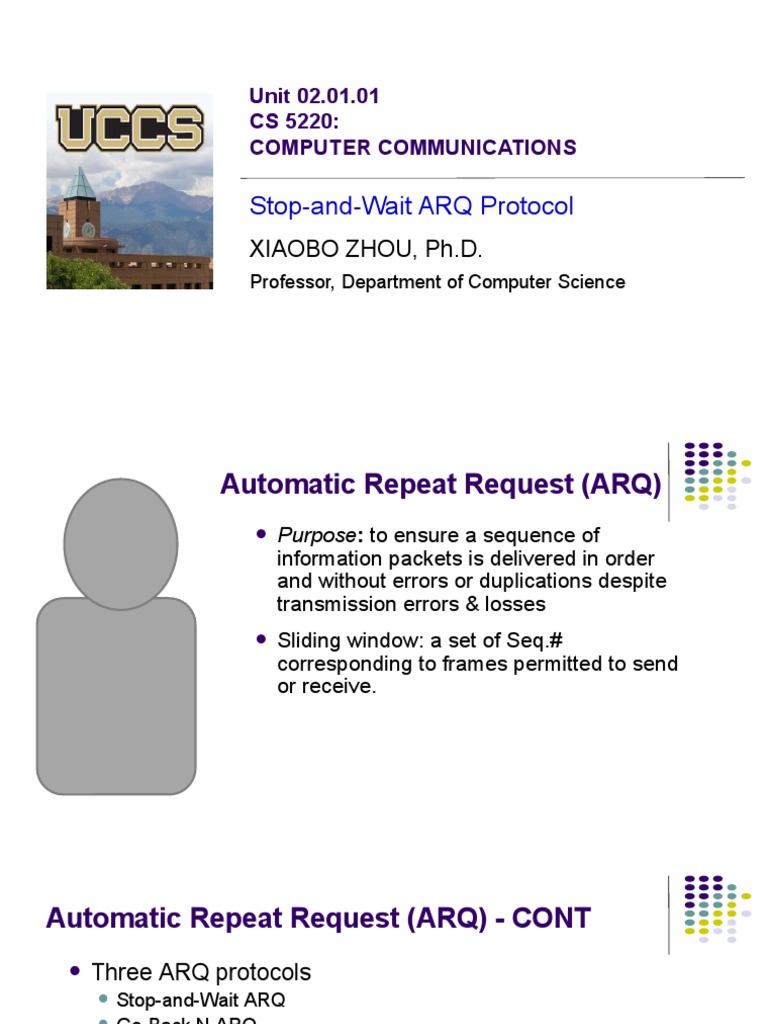 Stop-and-Wait ARQ Protocol Guide | PDF | Transmission Control Protocol ...