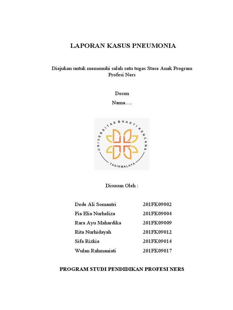 Asuhan Keperawatan Pneumonia Anak | PDF | Pengembangan Diri | Kesehatan ...