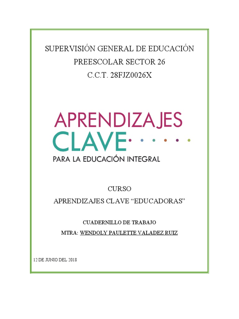 Aprendizajes Clave en Educación Preescolar | PDF | Educación de la ...
