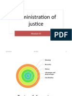 Administration of Justice