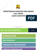 Perhitungan Kapasitas Dan Kinerja Jalan Luar Kota