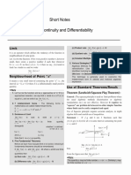 Limits Continuity & Differentiability Short Notes