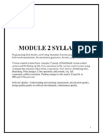 Module 2 syllabus covers programming style guides