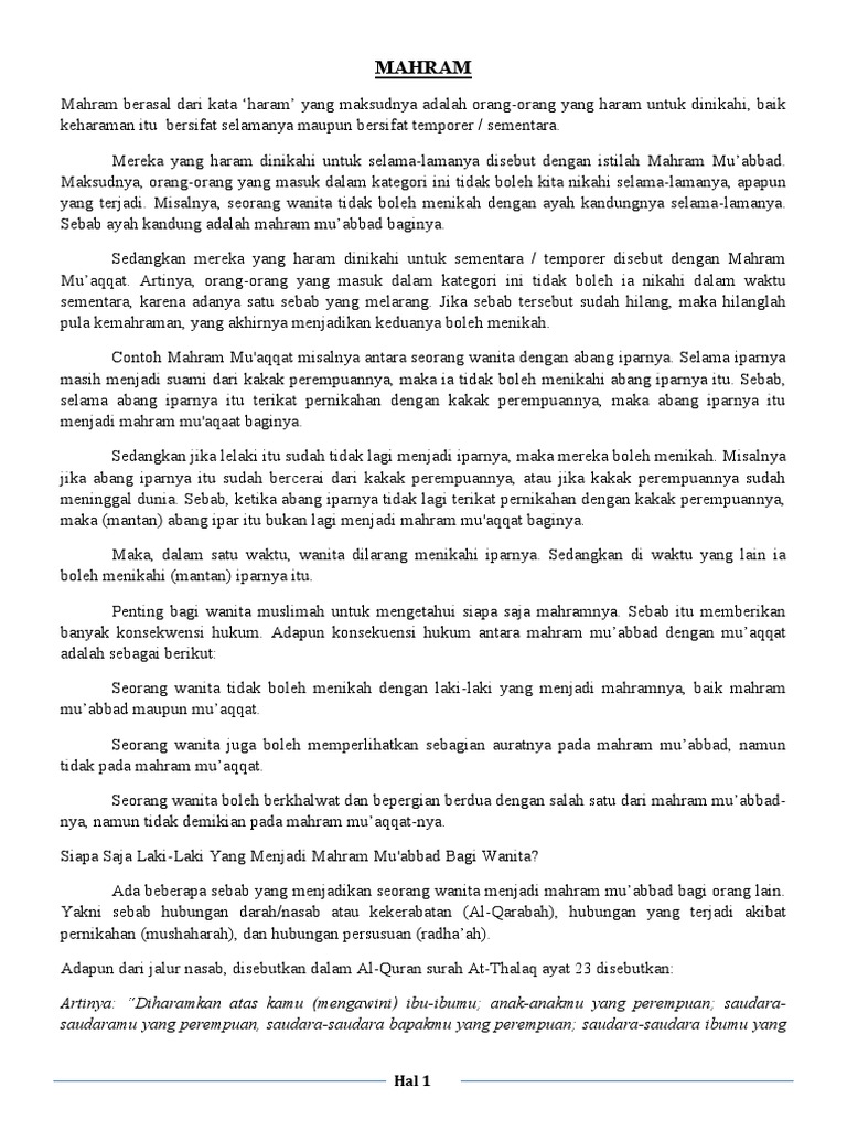 MAHRAM | PDF