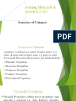 CE Materials Properties