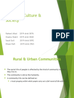 Pakistani Rural & Urban Communities Compared
