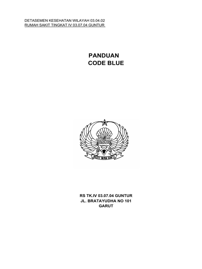 Panduan Kode Biru RS Guntur | PDF