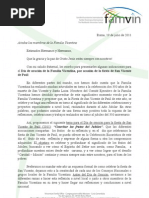 Superior General - Día de la Oración de la Familia Vicentina
