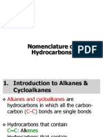Nomenclature of Hydrocarbons