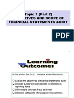 Chapter 1 - Part 2 Objectives and Scope of FS Audit