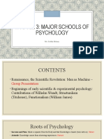 Major Schools of Psychology: Wundt's Structuralism