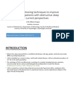 Mandibular Positioning Techniques To Improve Sleep Quality in OSA Patients