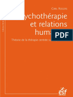 Psychothérapie Et Relations Humaines - Théorie de La Thérapie Centrée Sur La Personne