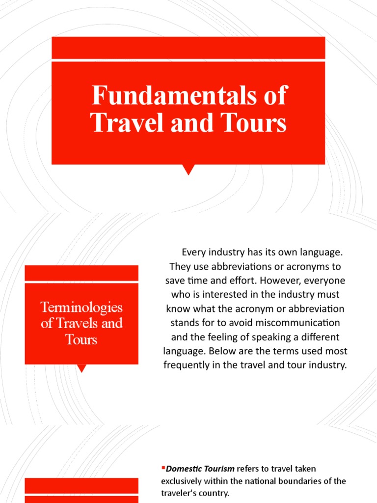 111.fundamentals of Travel and Tours | PDF