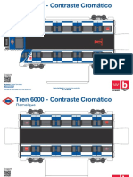 Metro Recortable Tren 6000 Contraste Cromatico