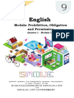 English: Modals: Prohibition, Obligation and Permission