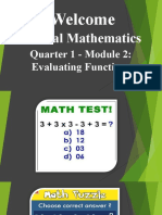 Module 2 Evaluating Expressions