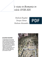 Modul de Viata in Romania in Secolele XVIII-XIX: Railean Bogdan Strujuc Renat Railean Alexandru