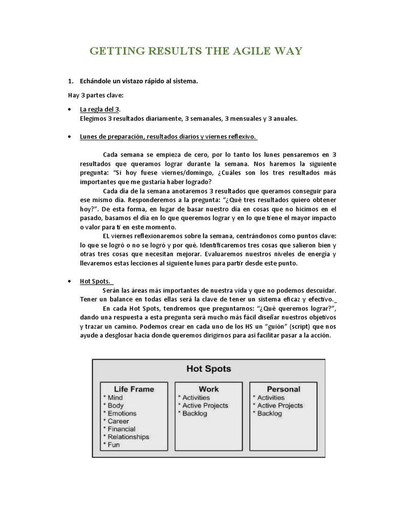 Getting Results The Agile Way Pdf