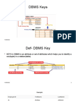 DBMS Keys