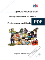 Tvl-Afa (Food Processing) : Activity Sheet Quarter 1 - WEEK 3
