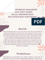 Sistem Informasi Manajemen Rumah Sakit (Simrs) Dalam Meningkatkan Pelayanan Bagi Masyarakat