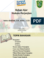 Bahan Ajar Hukum Perjanjian