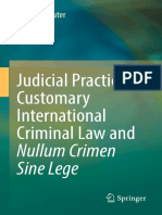 Judicial Practice, Customary Internat...
