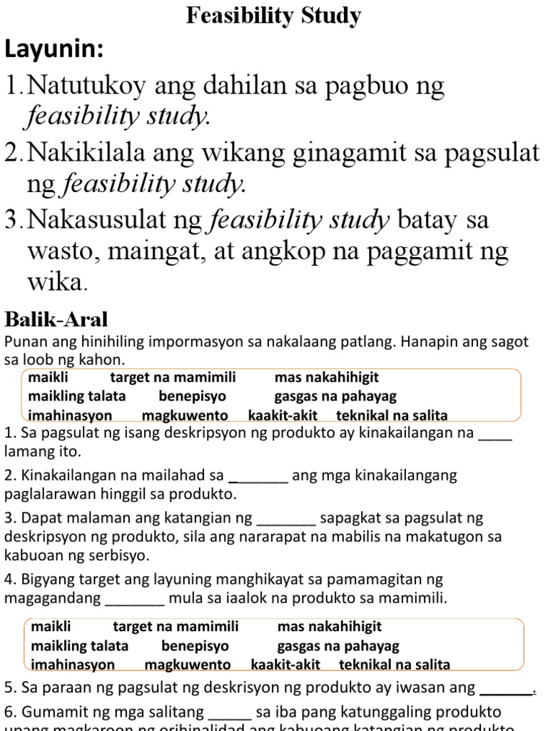 Feasibility Study | PDF