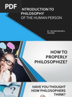 Introduction To Philosophy Lesson 2 and 3