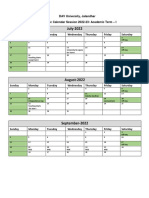 Academic Calendar 2022 23