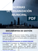 Tema 7, Normas de Organizacion Municipal