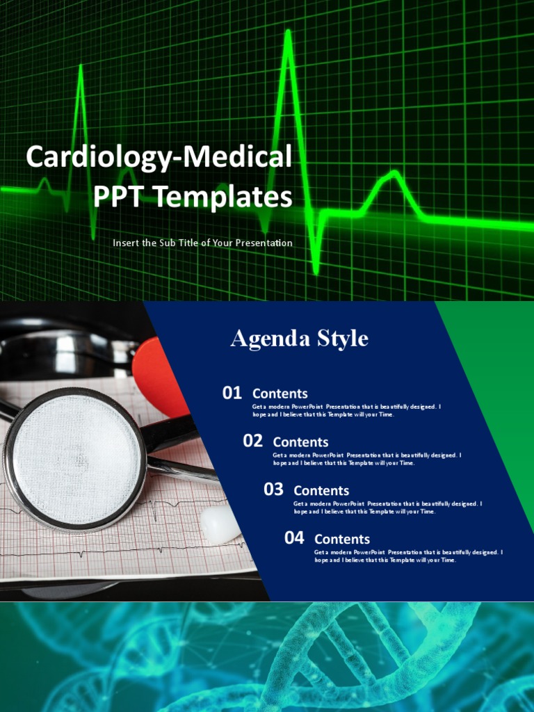 Modern Cardiology PowerPoint Template | PDF | Cardiology | Heart
