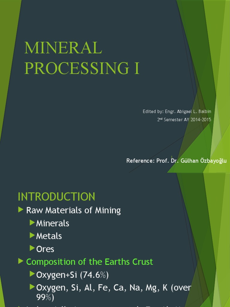 Mineral Processing Lecture Notes | PDF | Mill (Grinding) | Fracture