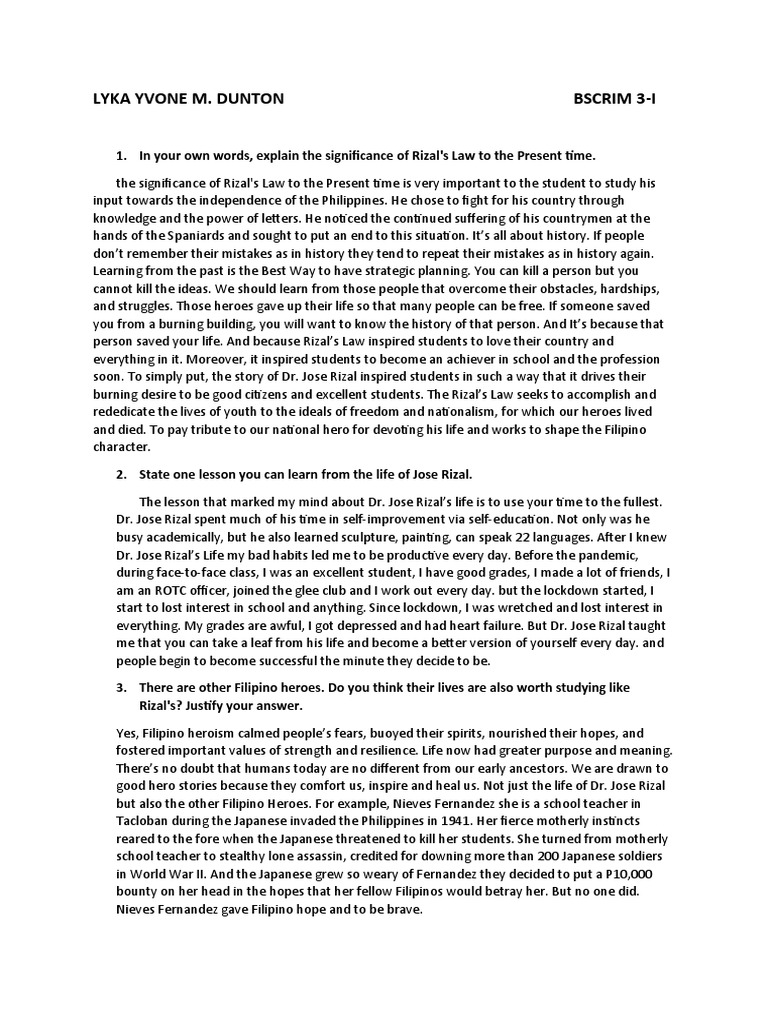 Rizal 1 | PDF | Social Science | History