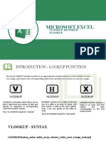 Microsoft Excel: Vlookup/ Hlookup/ Xlookup